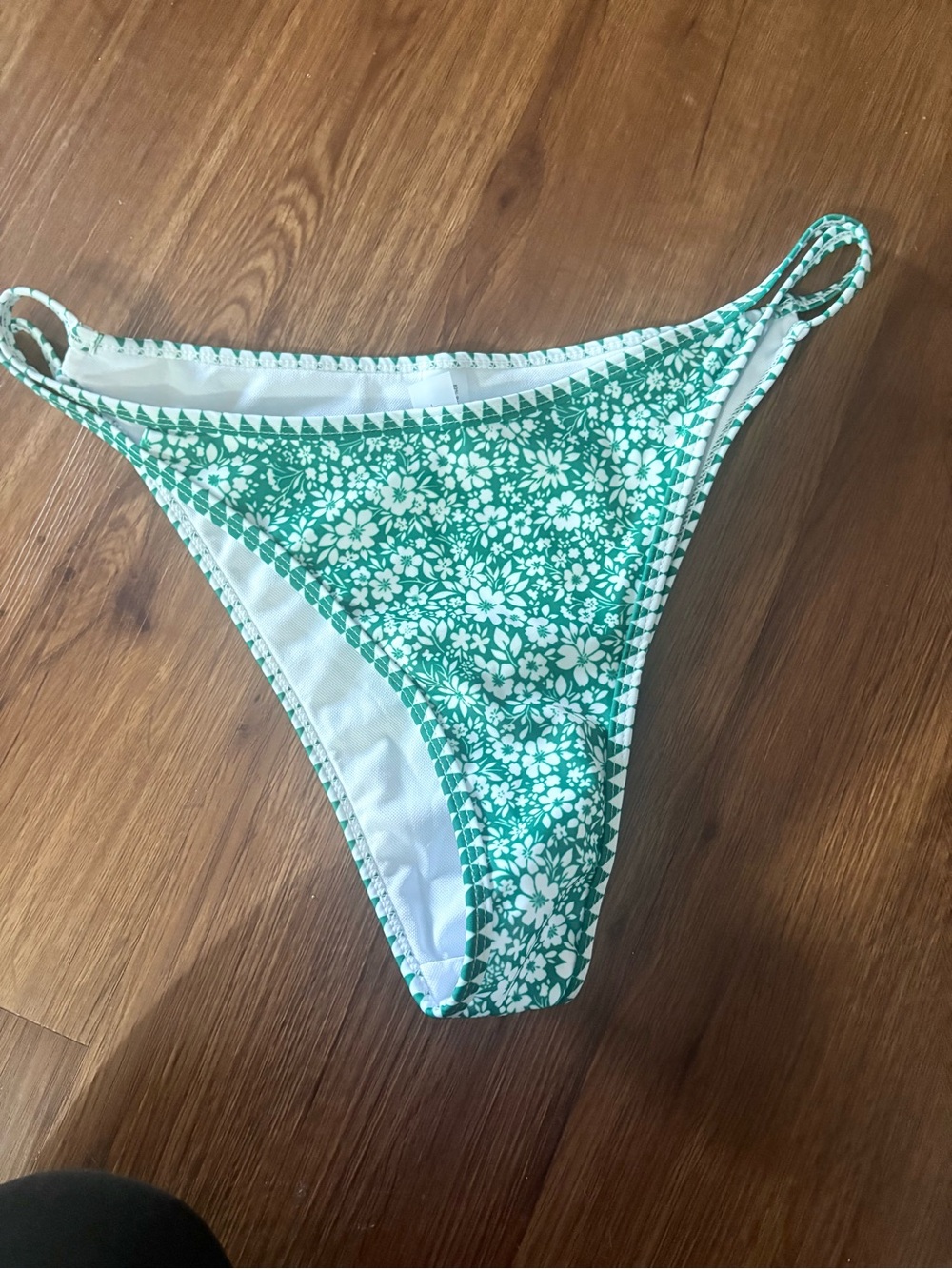 Green Floral Bikini Bottom - Women's Swimwear